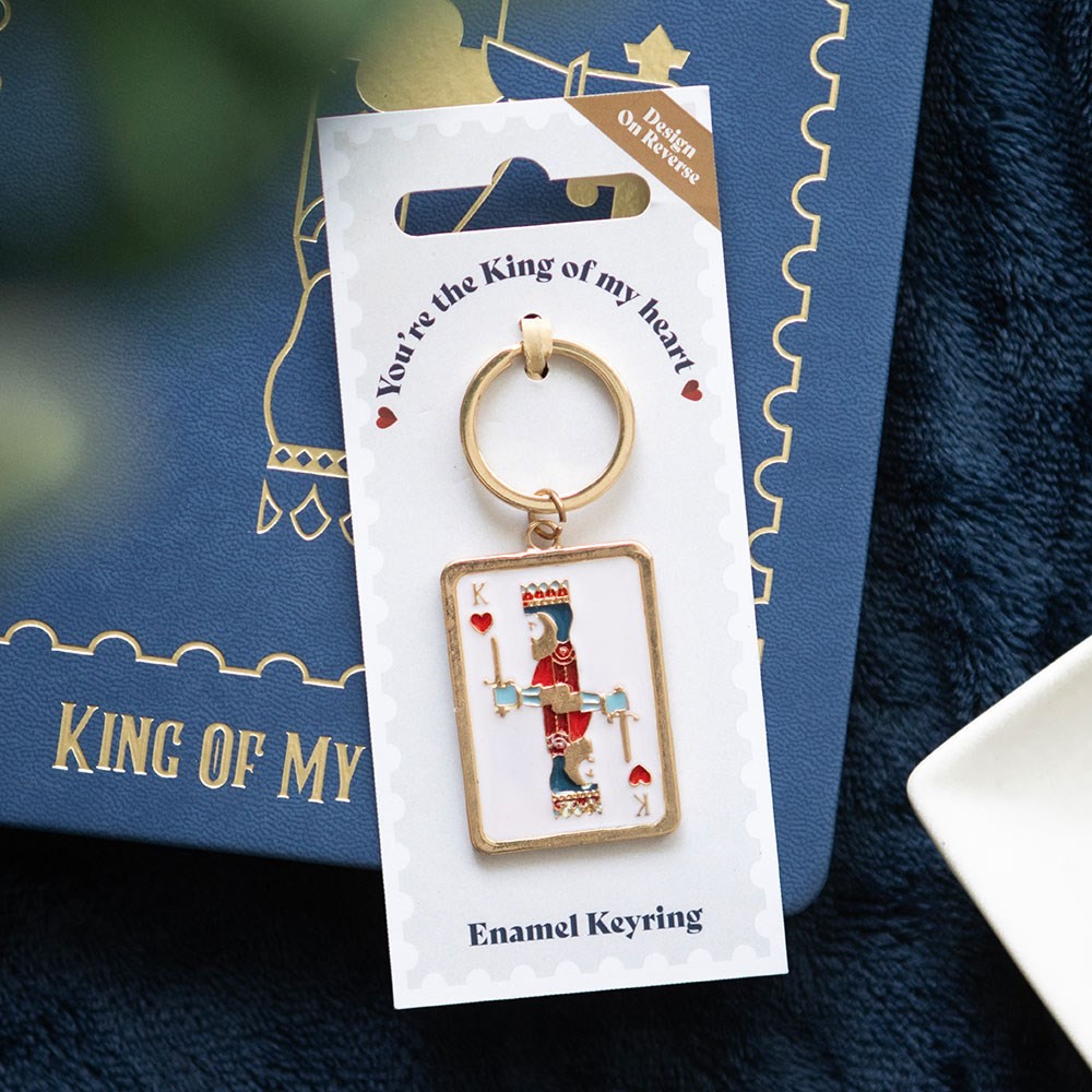 King of My Heart Playing Card Keyring King of My Heart Playing Card Keyring