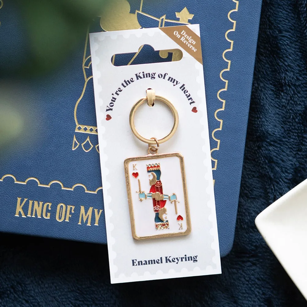King of My Heart Playing Card Keyring King of My Heart Playing Card Keyring