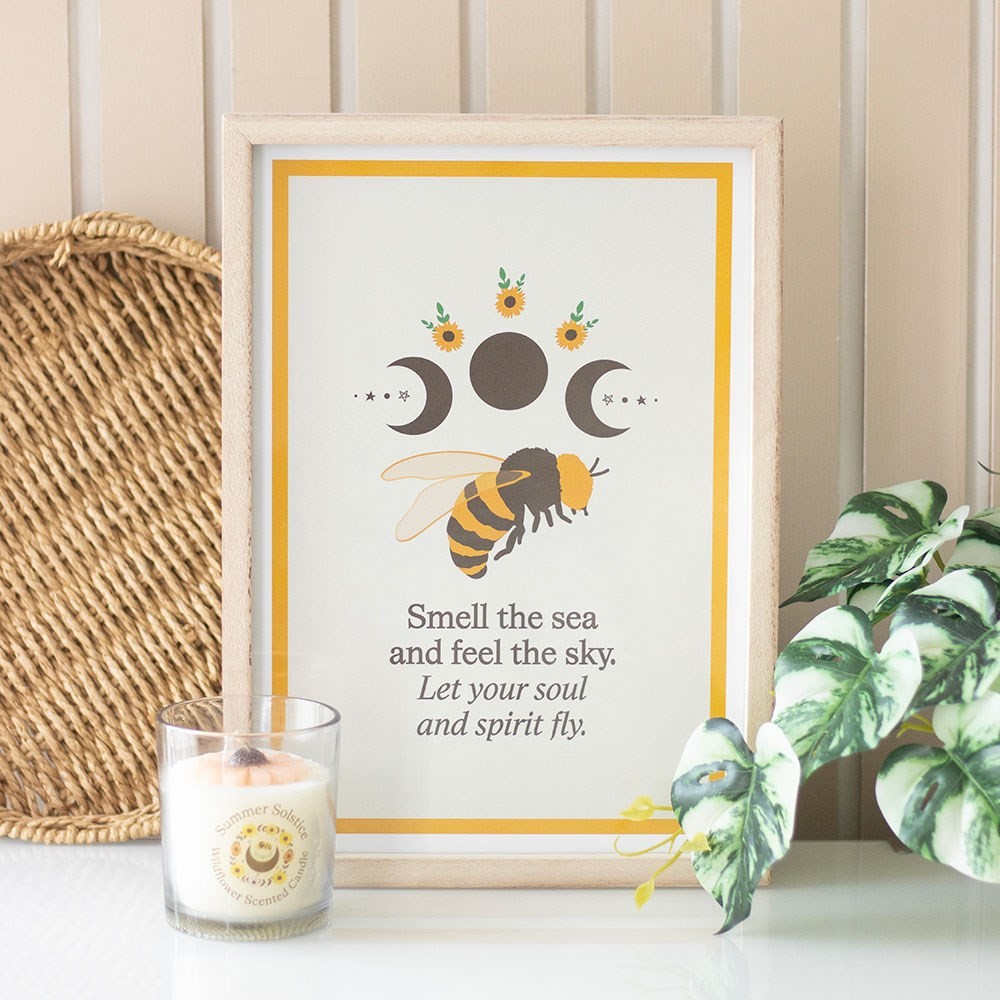 Bee Radiant Bee Framed Wall Art Print