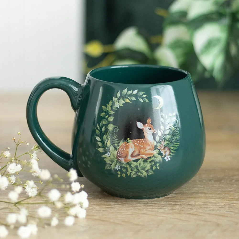 Green Fawn Rounded Mug Green Fawn Rounded Mug