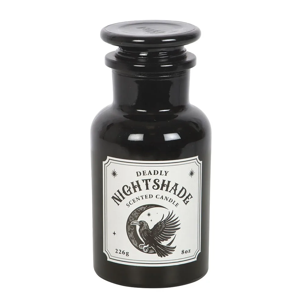 Mystic Raven Deadly Nightshade Apothecary Candle - Image 2