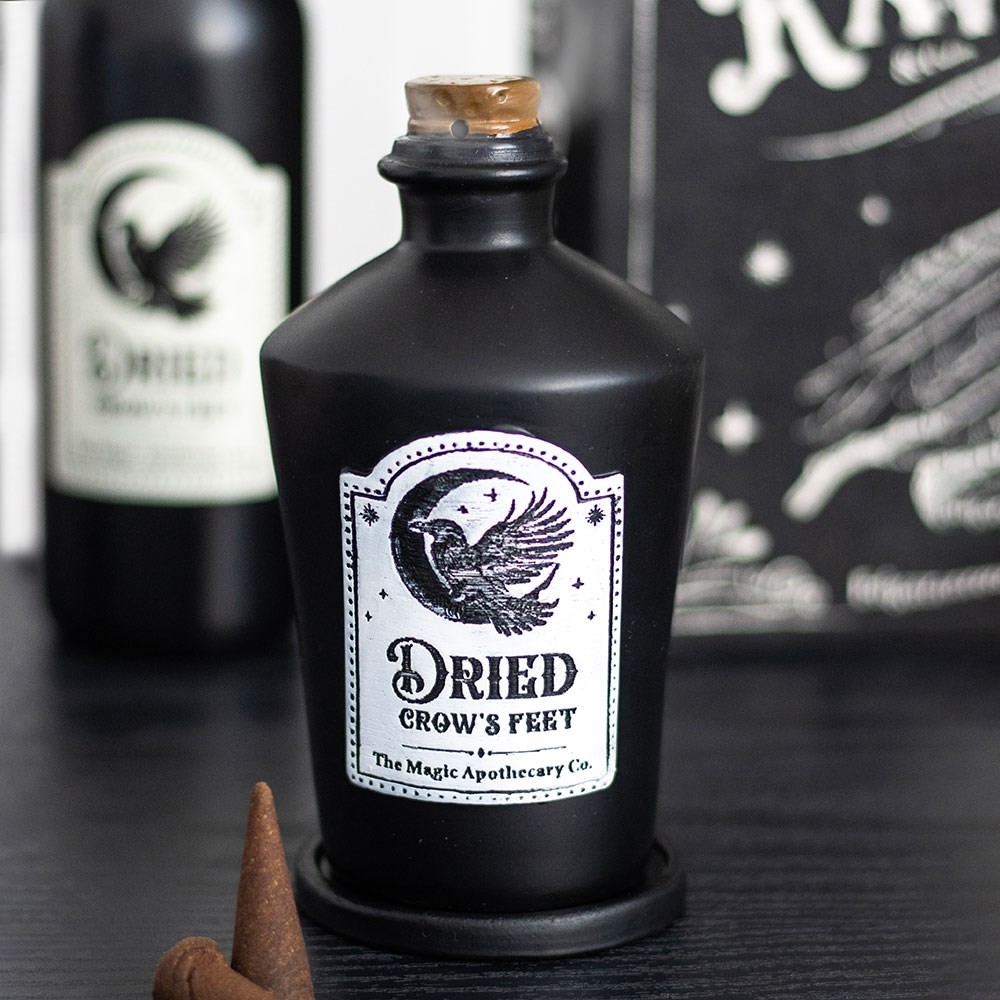 Dried Crow’s Feet Incense Cone Holder