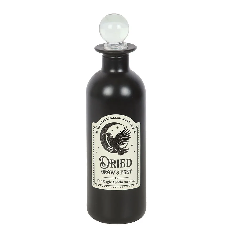 Dried Crow's Feet Decorative Glass Potion Bottle, photo 2 of 5