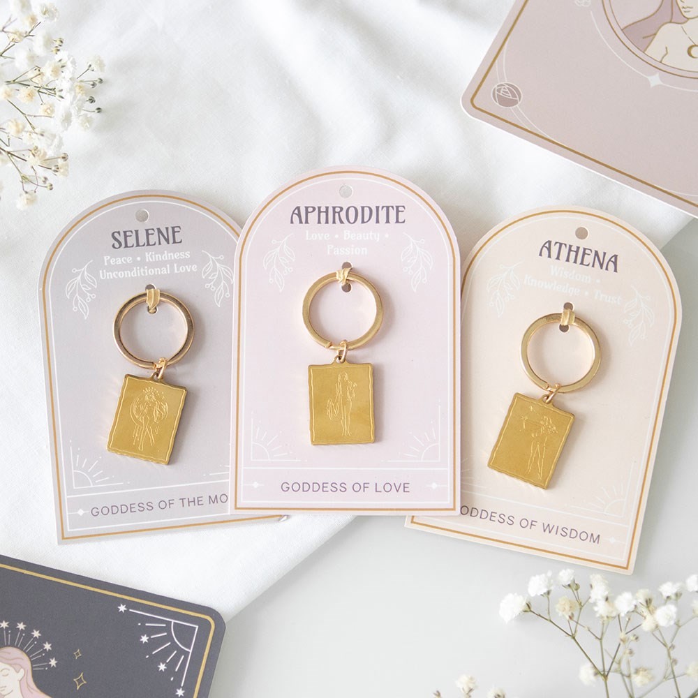 Set of 6 Goddess Energy Keyrings Set of 6 Goddess Energy Keyrings