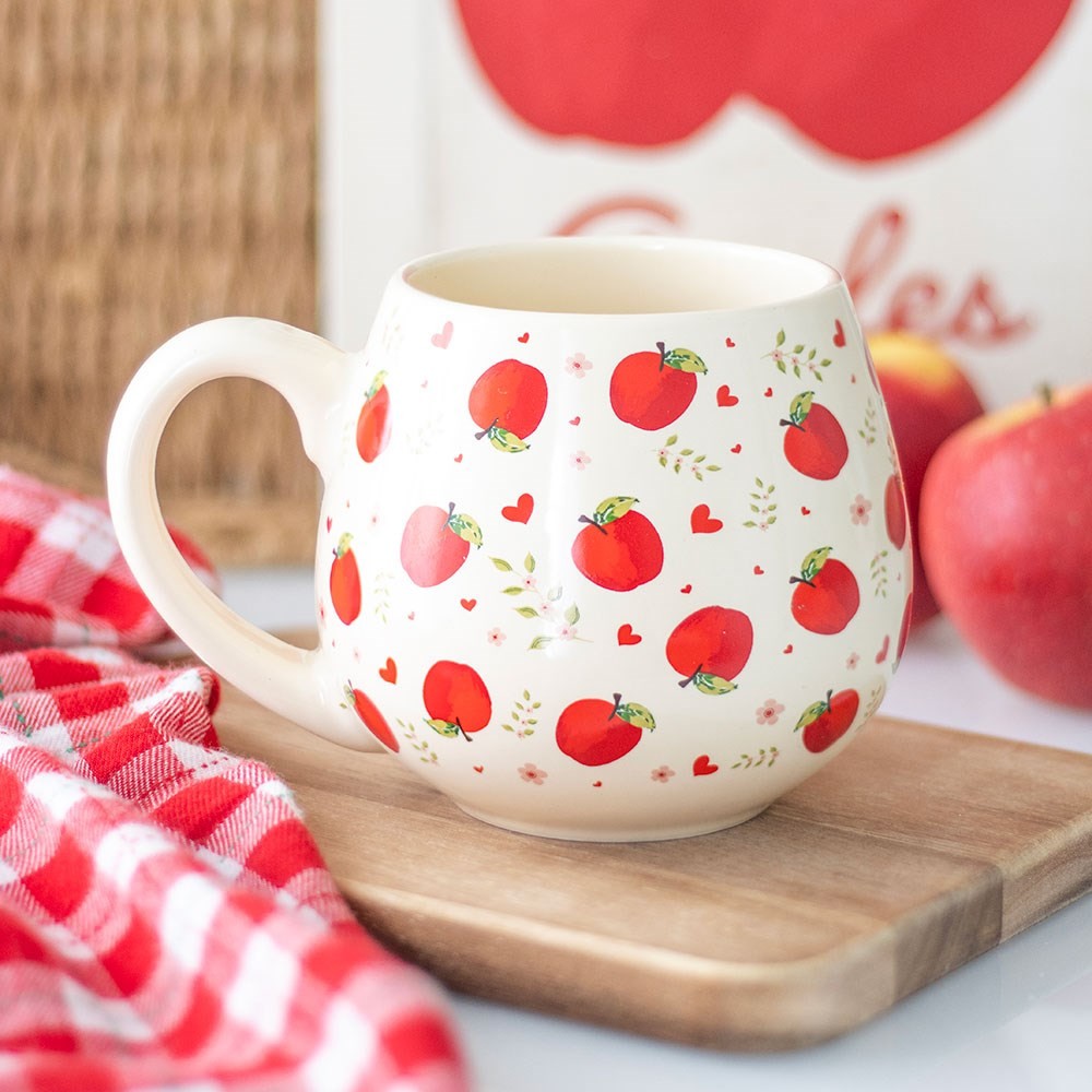 Apple Print Rounded Mug Apple Print Rounded Mug