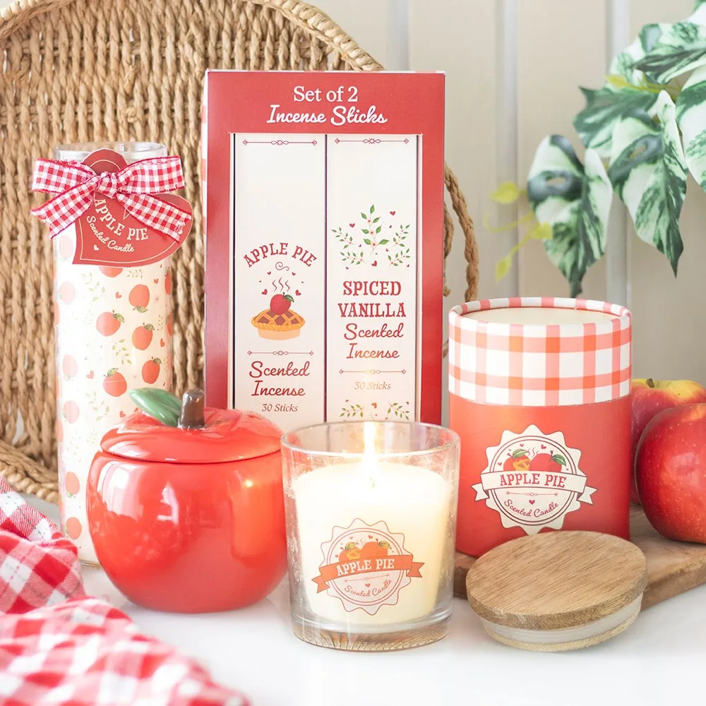 Apple Print Apple Pie Tube Candle, photo 5 of 5