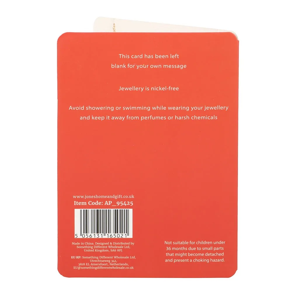 Best Teacher Apple Necklace on Greeting Card - Image 3