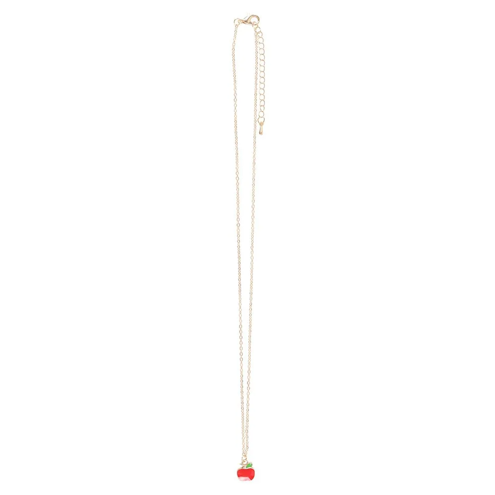 Best Teacher Apple Necklace on Greeting Card - Image 4