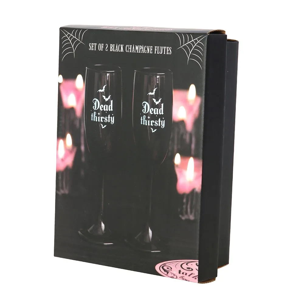Set of 2 Dead Thirsty Champagne Flutes - Image 5