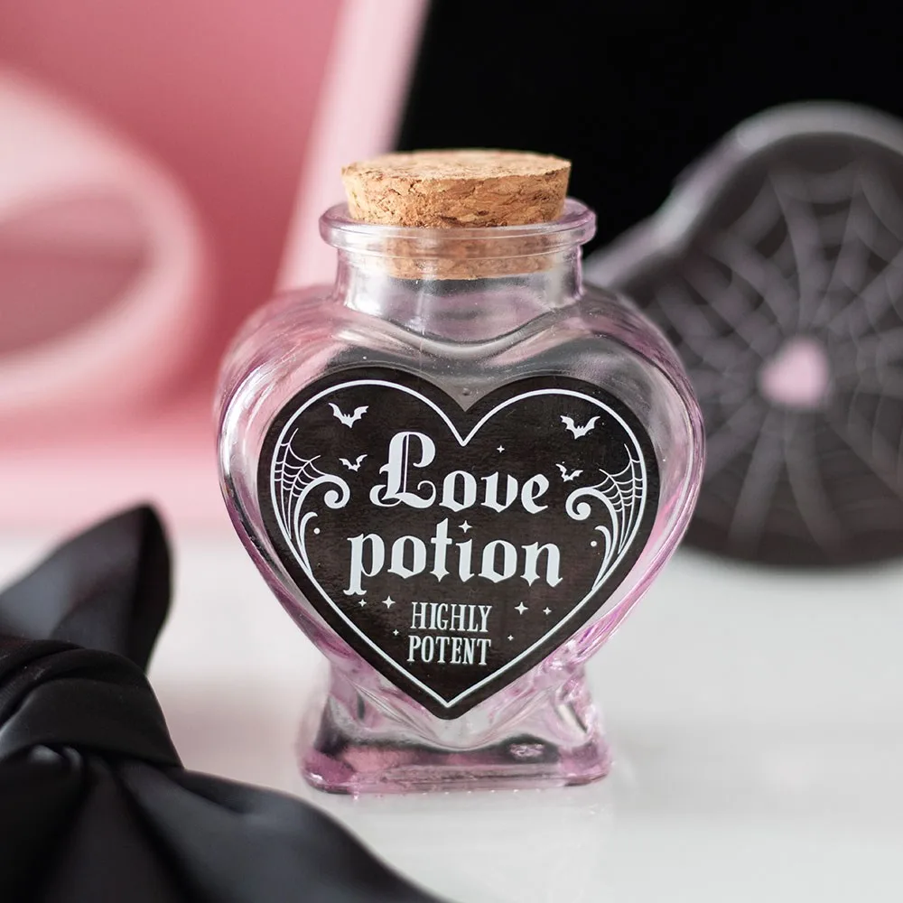 Love Potion Decorative Glass Heart Potion Bottle Love Potion Decorative Glass Heart Potion Bottle