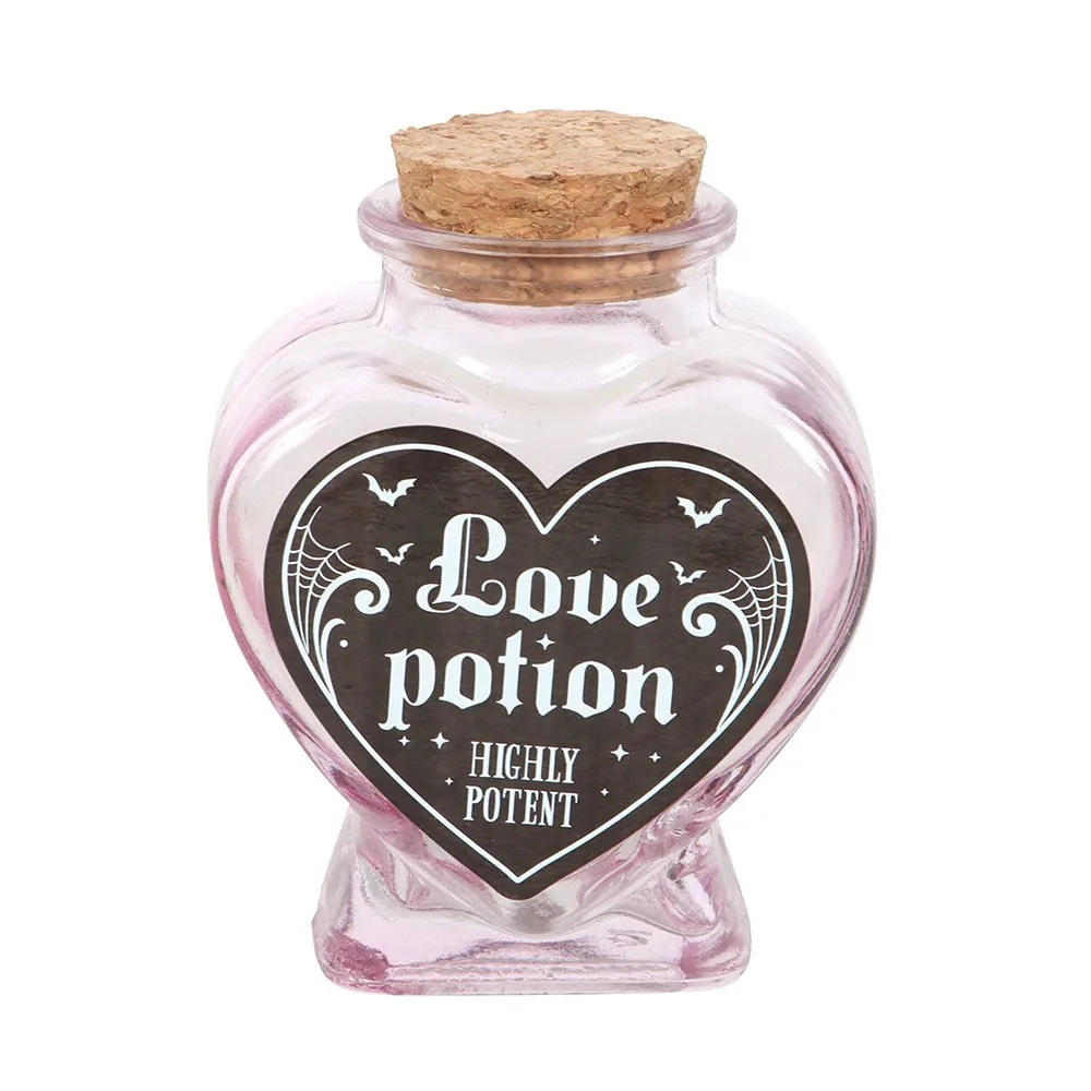 Love Potion Decorative Glass Heart Potion Bottle - Image 2