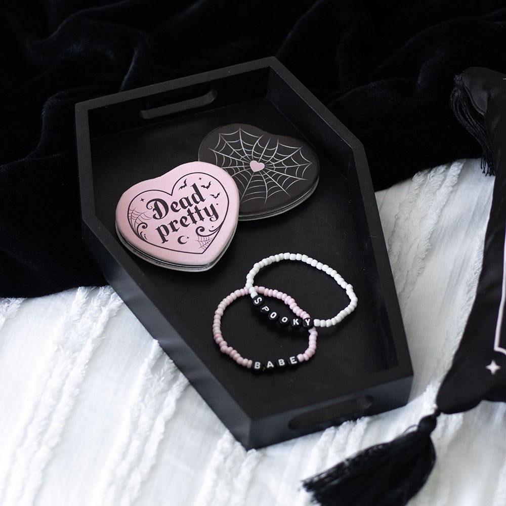 Plain Black Coffin Trinket Tray Plain Black Coffin Trinket Tray