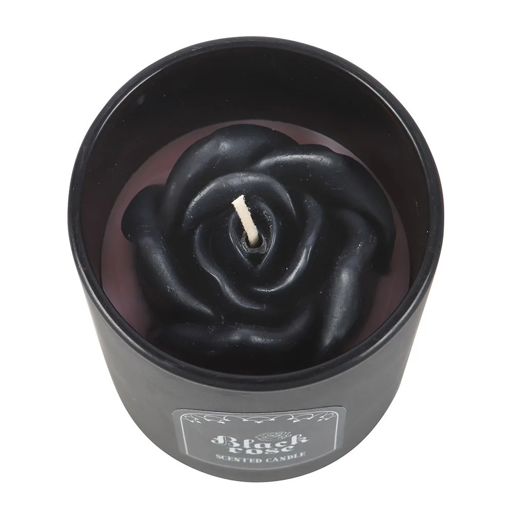 Black Rose Candle with 3D Roses - Image 3