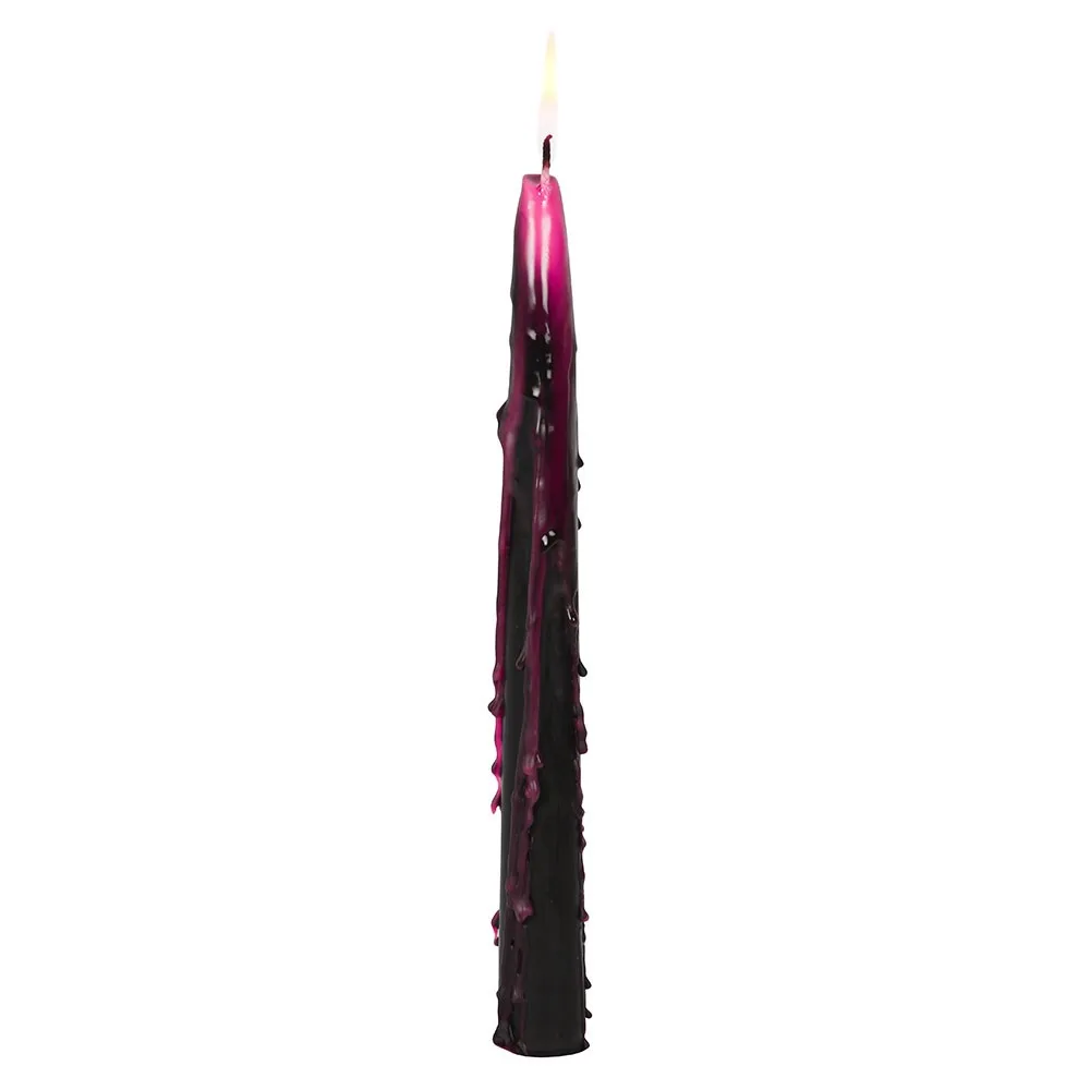 Set of 4 Pink Vampire Tears Taper Candles, photo 4 of 5