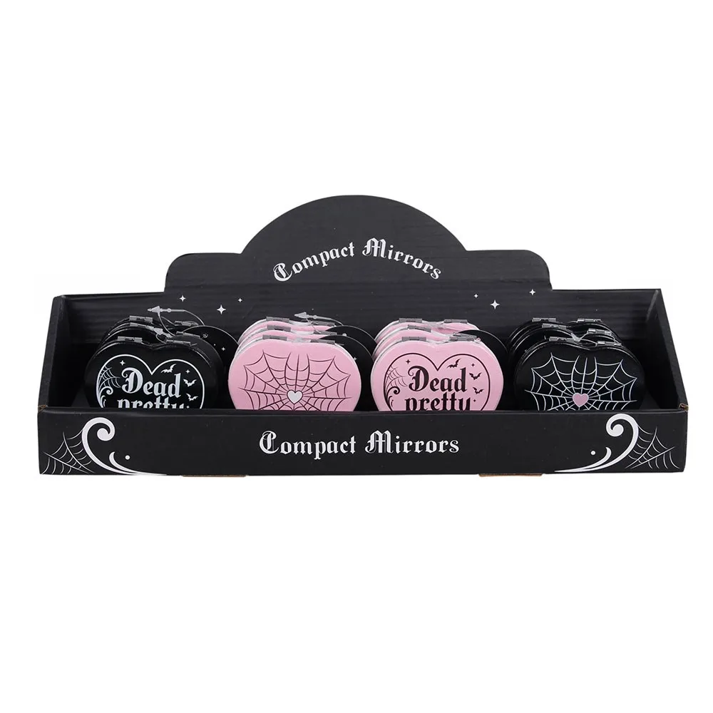 Set of 12 Pretty Deadly Compact Mirrors in Display - Image 4