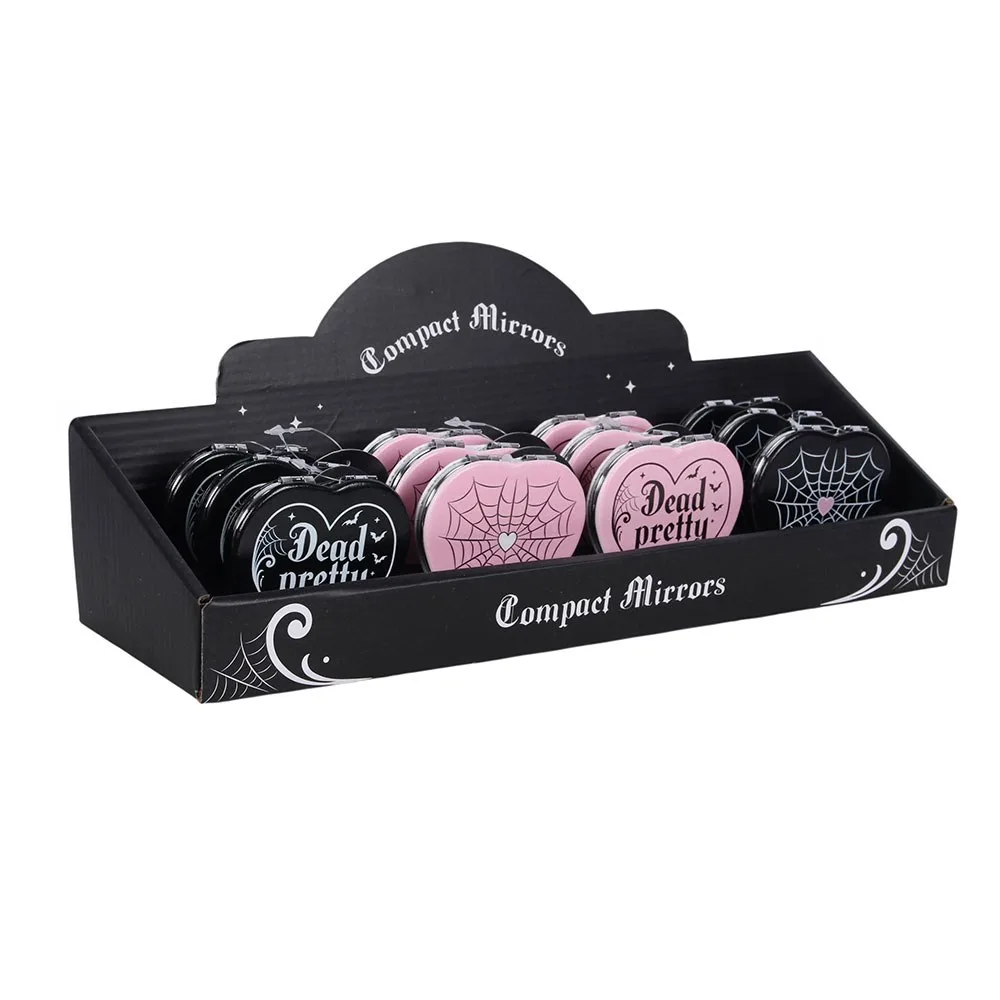 Set of 12 Pretty Deadly Compact Mirrors in Display - Image 5