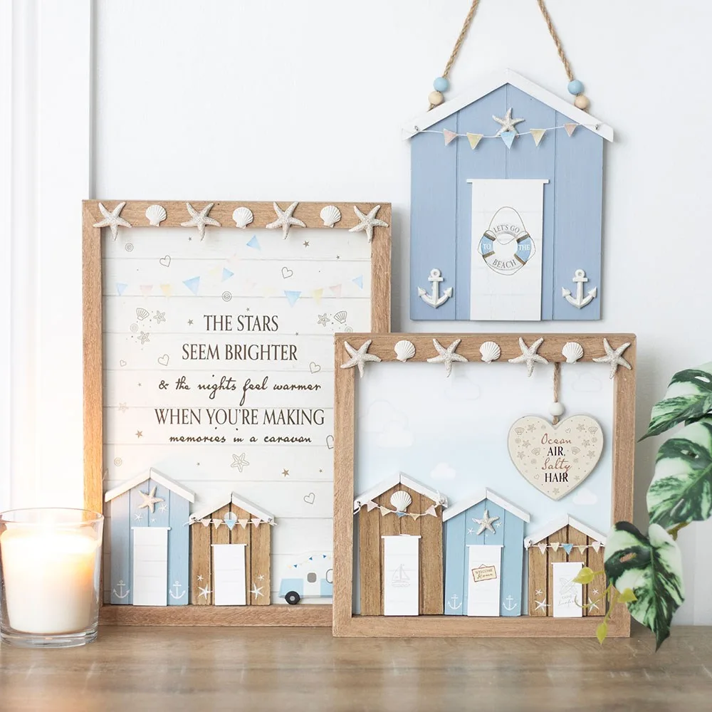 Ocean Air Salty Hair 3D Shell Beach Hut MDF Plaque, photo 5 of 5