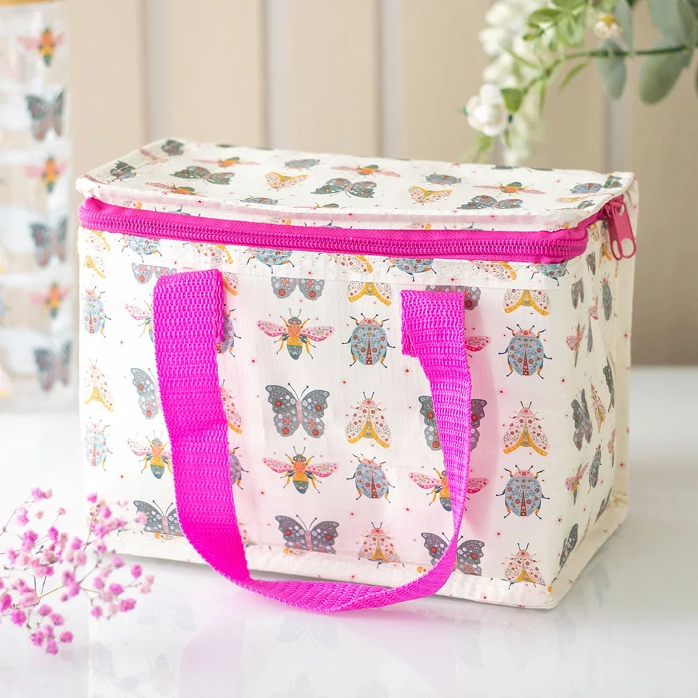 Floral Bug Print Lunch Bag Floral Bug Print Lunch Bag