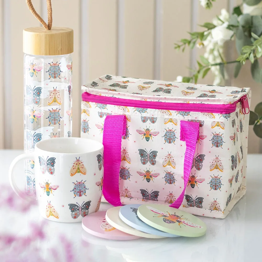 Floral Bug Print Lunch Bag - Image 5