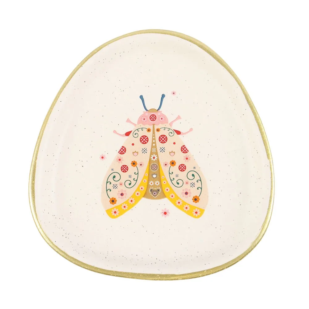 Floral Moth Trinket Dish - Image 2