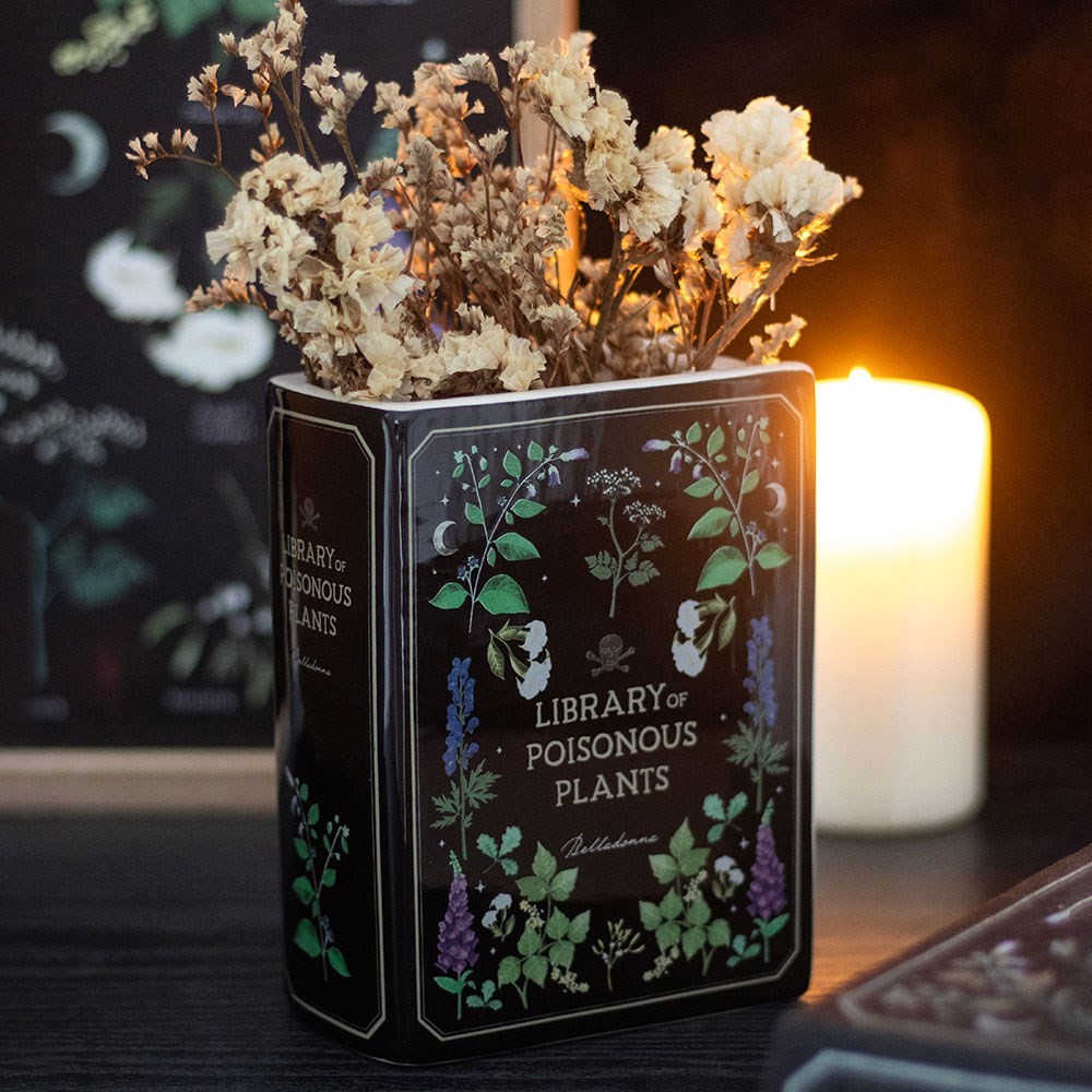 Poisonous Plants Book Shaped Vase Poisonous Plants Book Shaped Vase