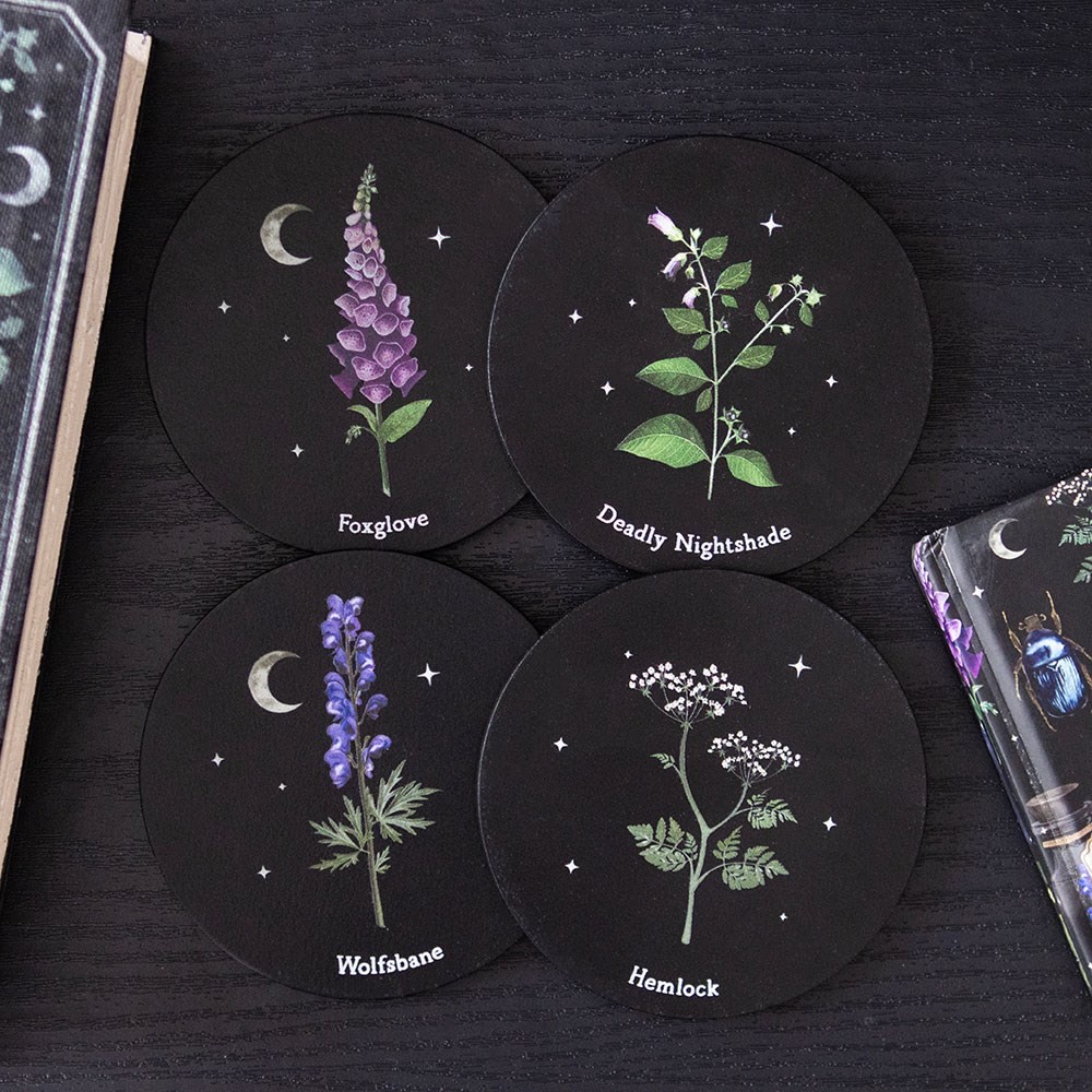 Poisonous Plants Coaster Set Poisonous Plants Coaster Set