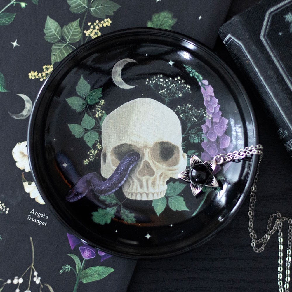 Venom & Vines Skull Trinket Dish Venom & Vines Skull Trinket Dish