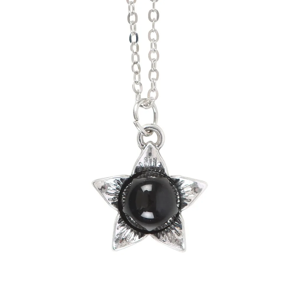 Deadly Nightshade Necklace with Black Obsidian on Greeting Card - Image 3