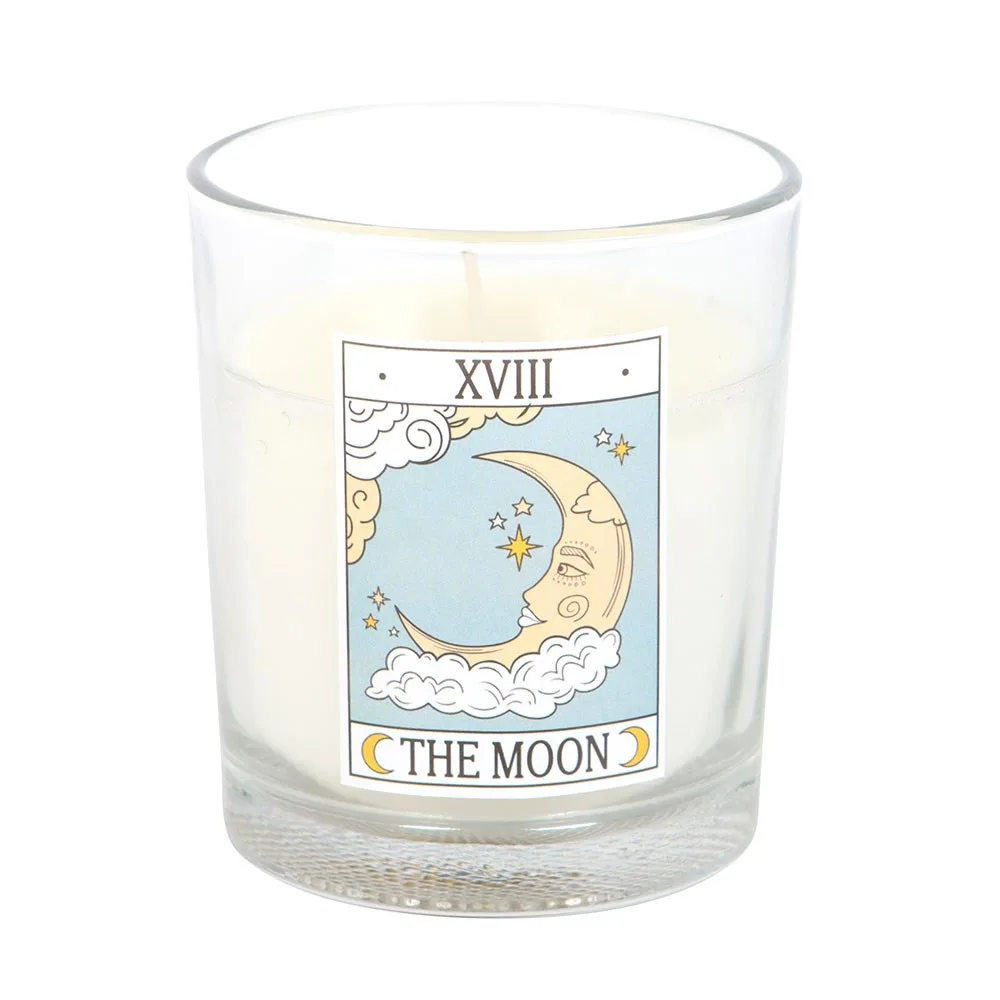 The Moon Vintage Tarot Vanilla Candle - Image 3