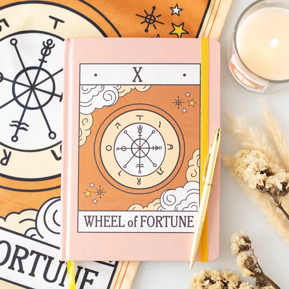 The Wheel of Fortune Vintage Tarot A5 Notebook The Wheel of Fortune Vintage Tarot A5 Notebook