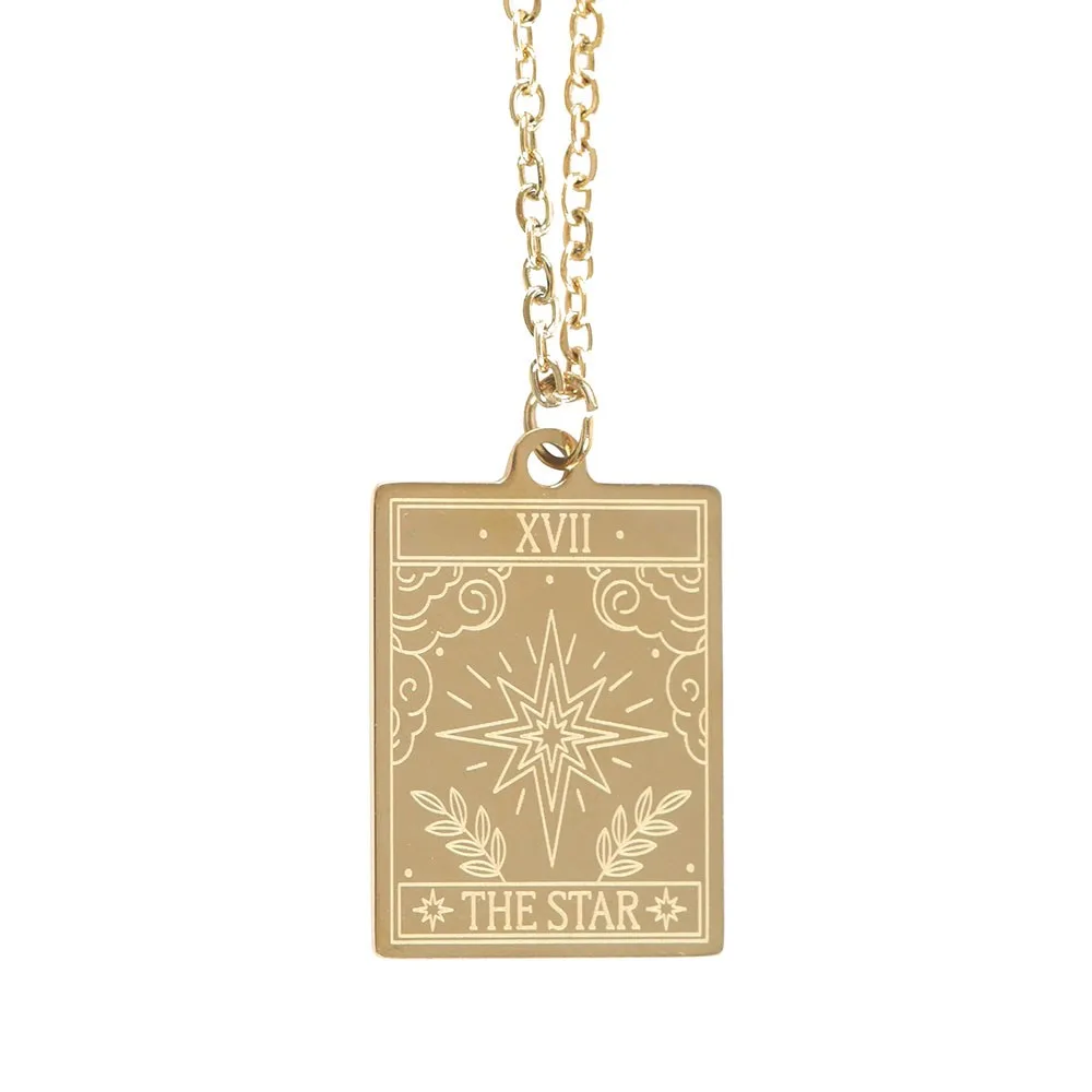 The Star Vintage Tarot Necklace on Greeting Card - Image 3