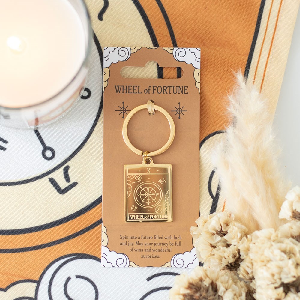 The Wheel of Fortune Vintage Tarot Keyring The Wheel of Fortune Vintage Tarot Keyring