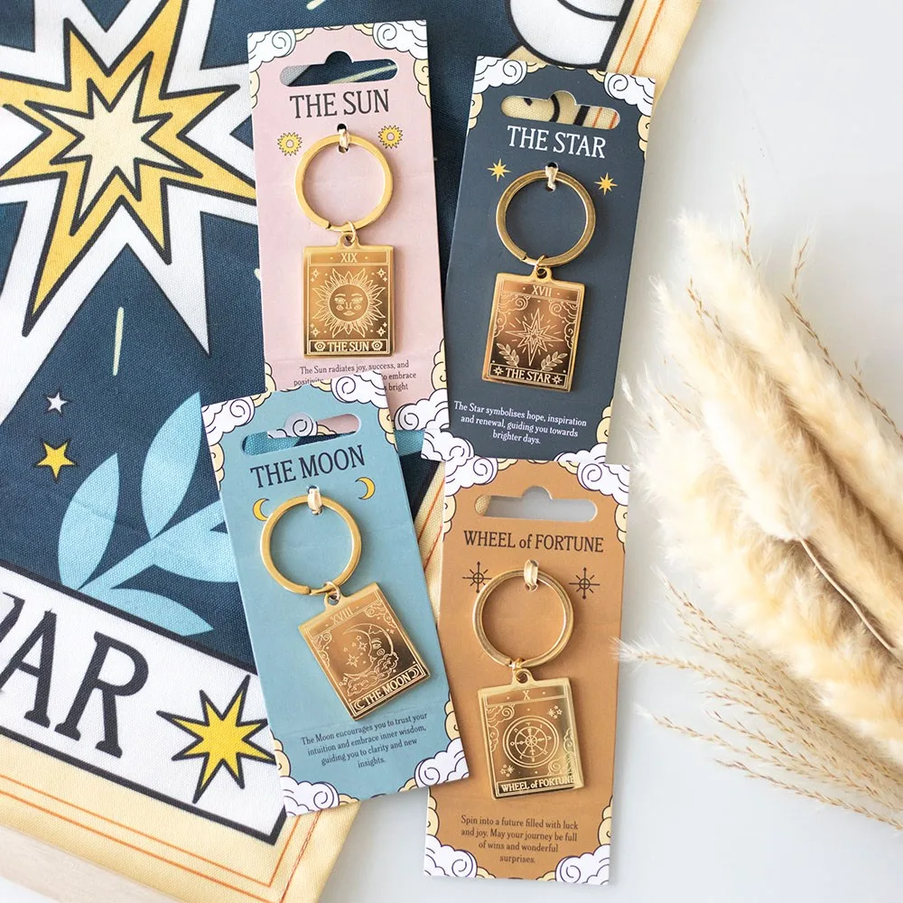 The Wheel of Fortune Vintage Tarot Keyring - Image 5