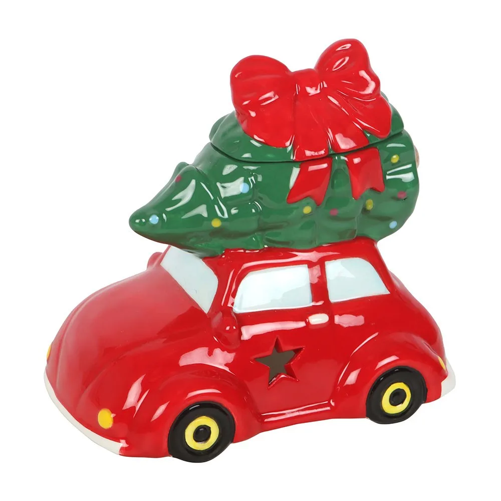 Nostalgic Car with Christmas Tree Ceramic Oil Burner and Wax Warmer - Image 2