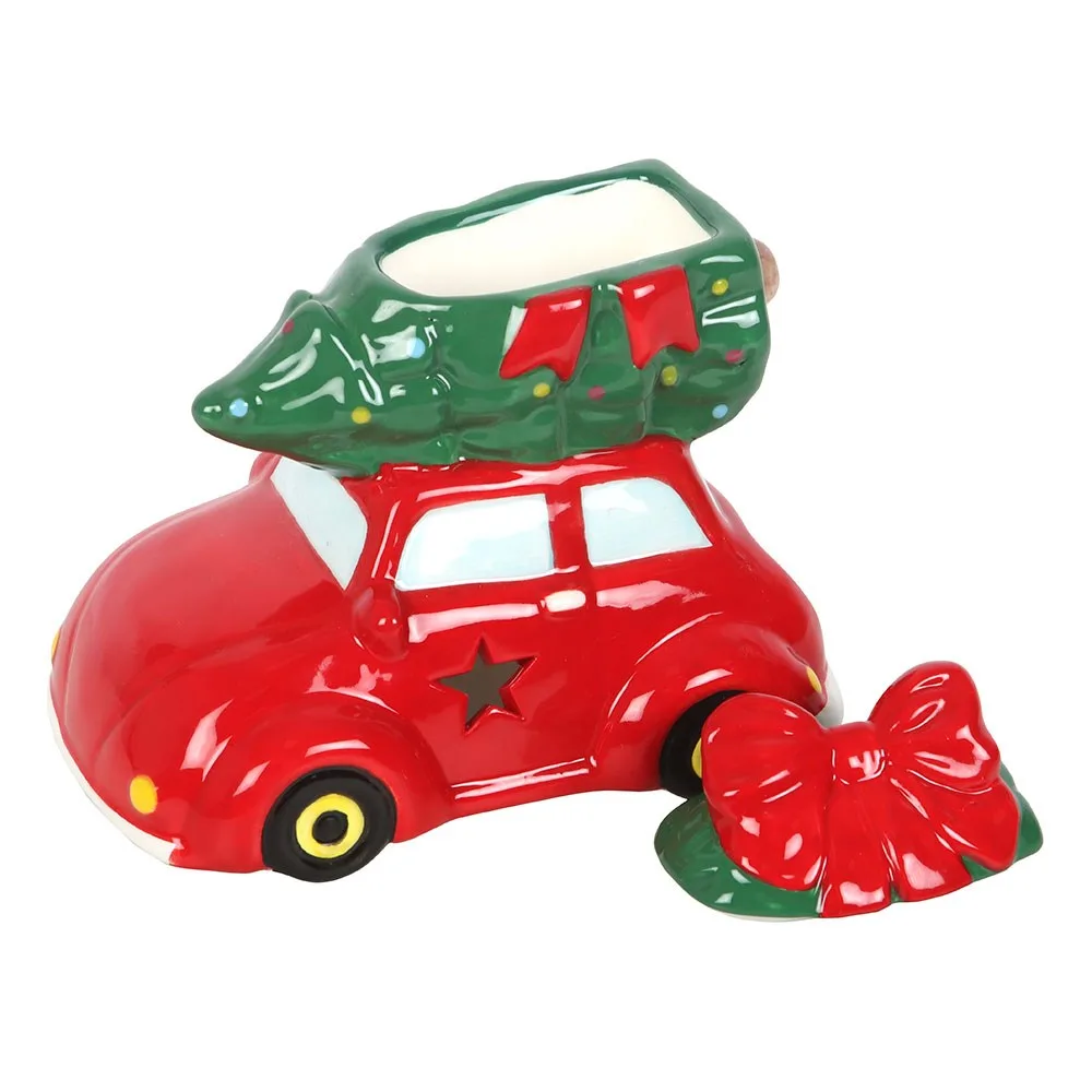 Nostalgic Car with Christmas Tree Ceramic Oil Burner and Wax Warmer - Image 3