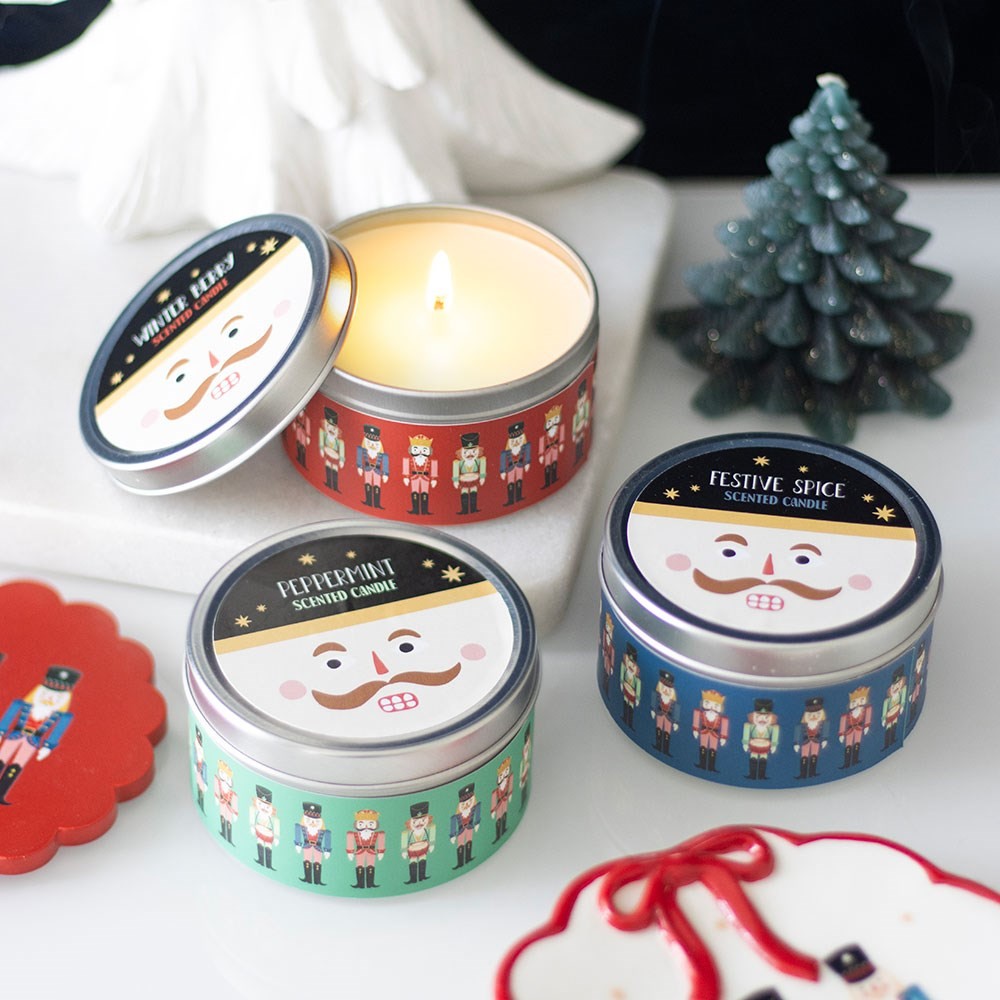 Set of 12 Nutcracker Candles in Display