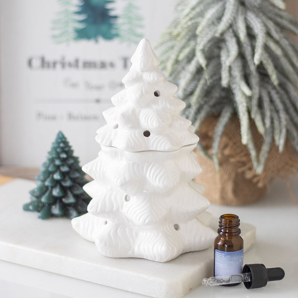 White Fir Tree Oil Burner and Wax Warmer White Fir Tree Oil Burner and Wax Warmer