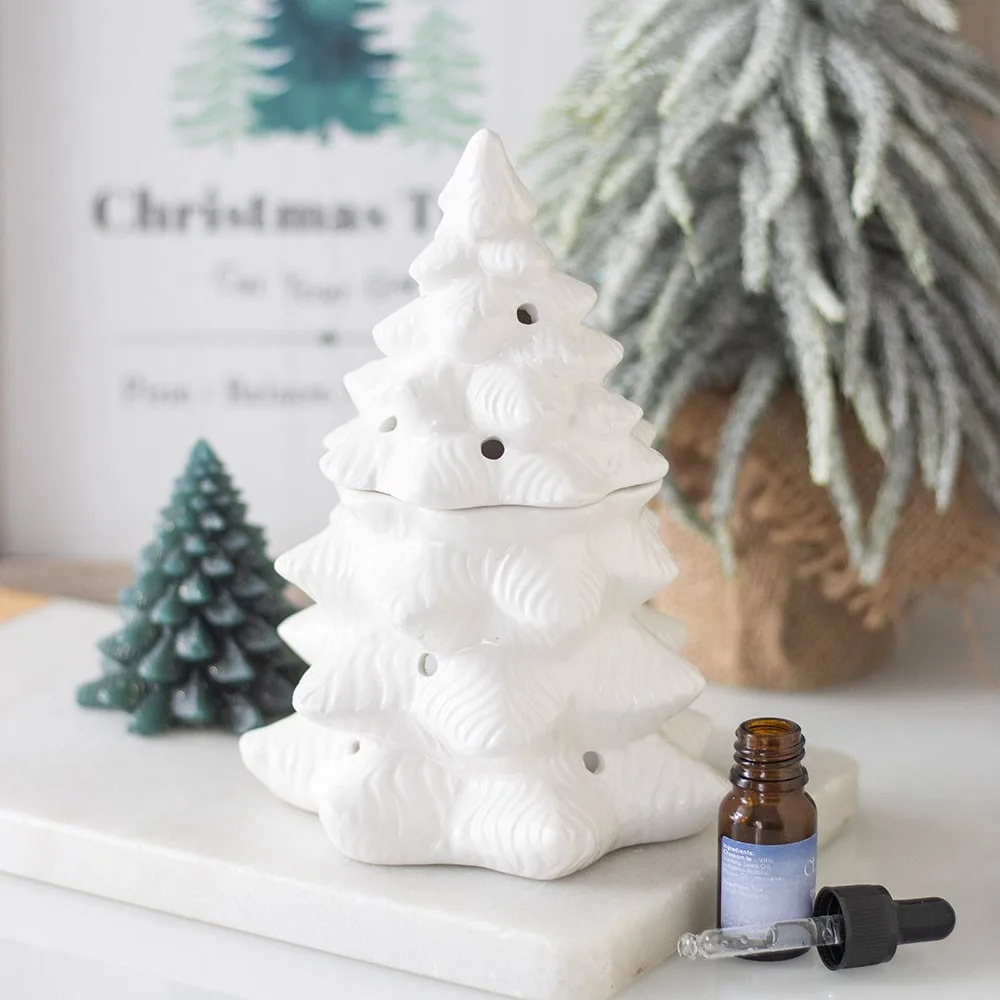 White Fir Tree Oil Burner and Wax Warmer White Fir Tree Oil Burner and Wax Warmer