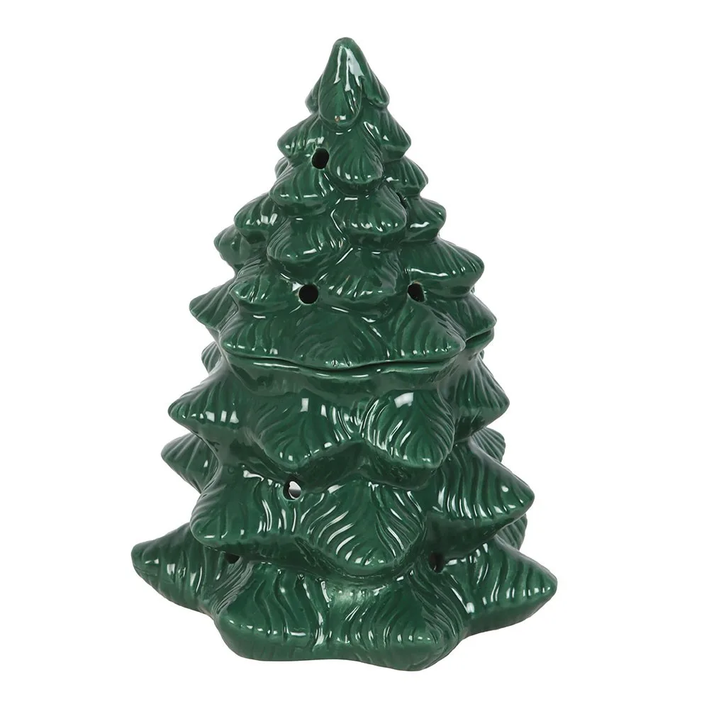 Green Fir Tree Oil Burner and Wax Warmer - Image 2
