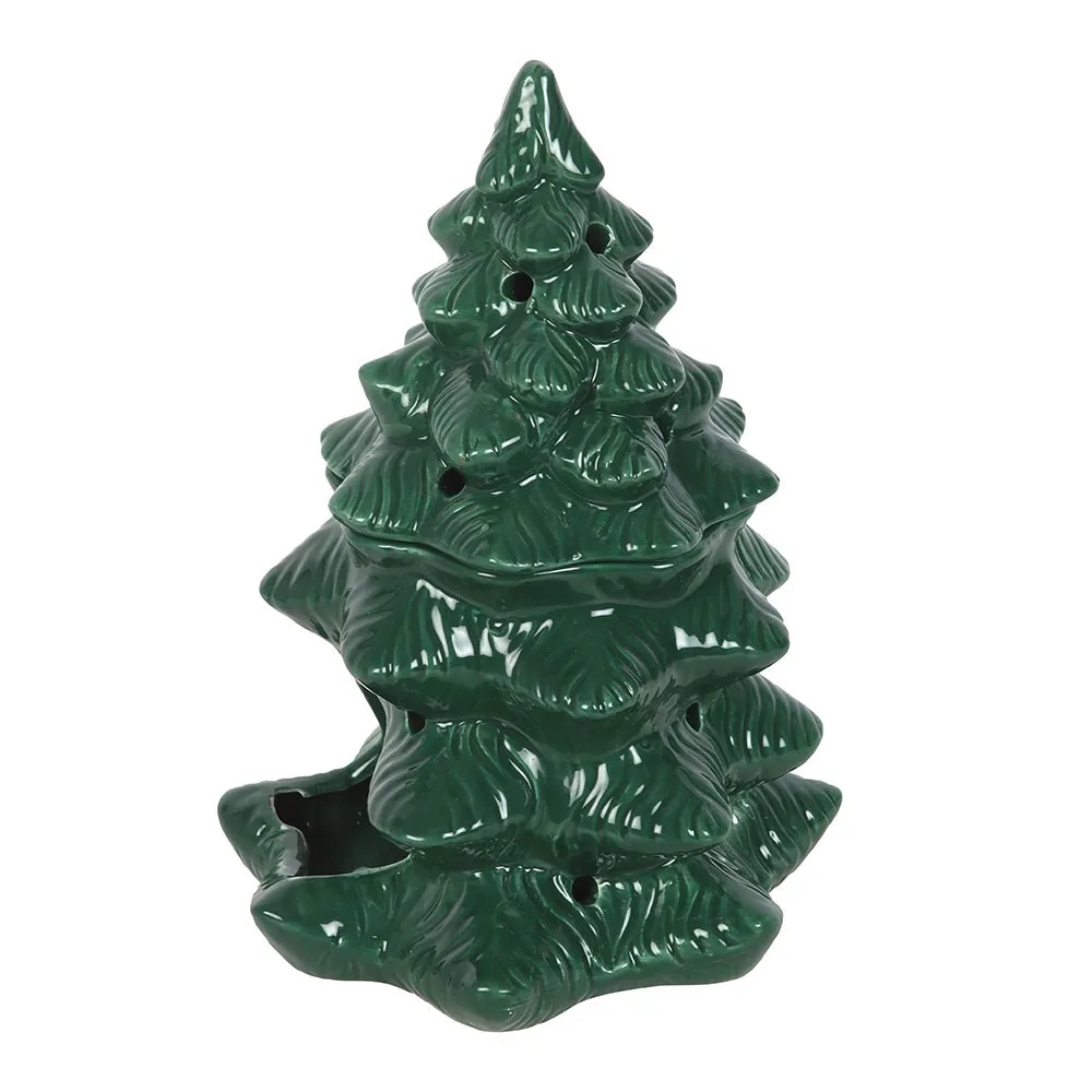 Green Fir Tree Oil Burner and Wax Warmer - Image 4