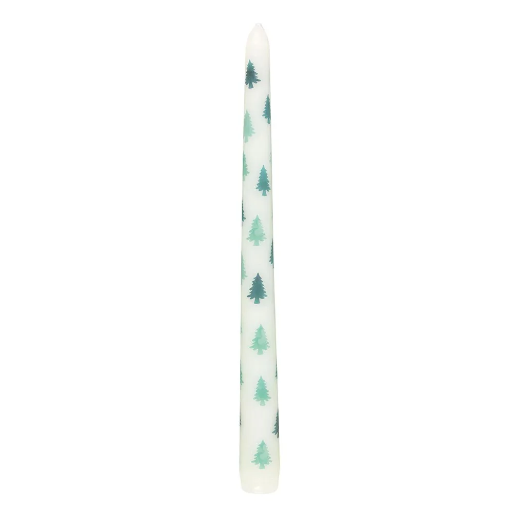 Green Fir Tree Candle Holder with Taper Candle - Image 4
