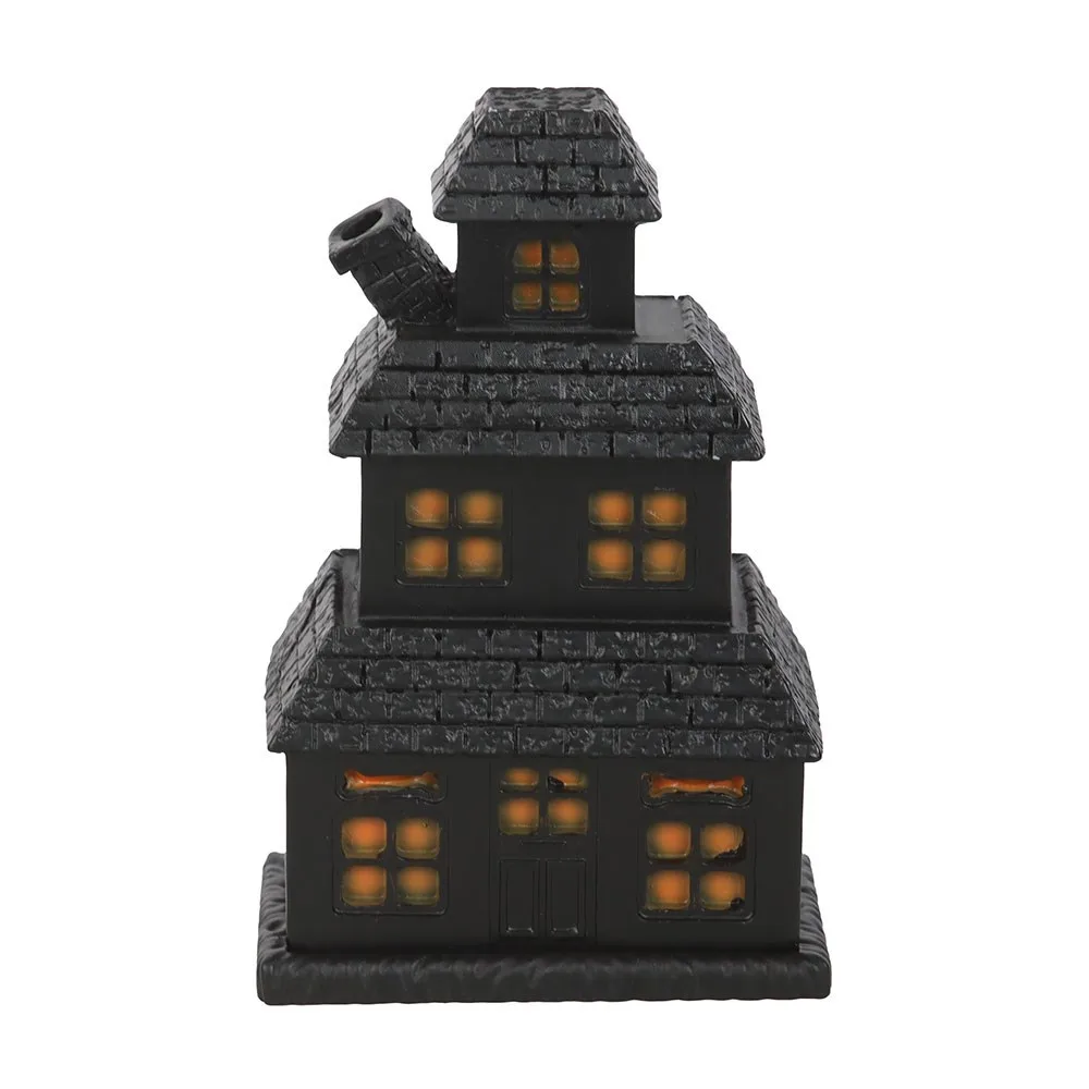 Black Haunted House Incense Cone Holder - Image 2