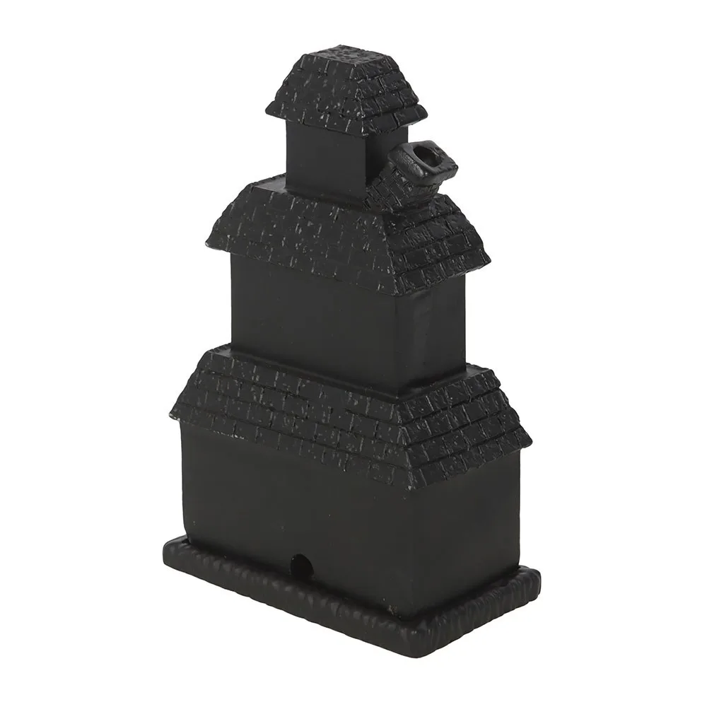 Black Haunted House Incense Cone Holder - Image 5