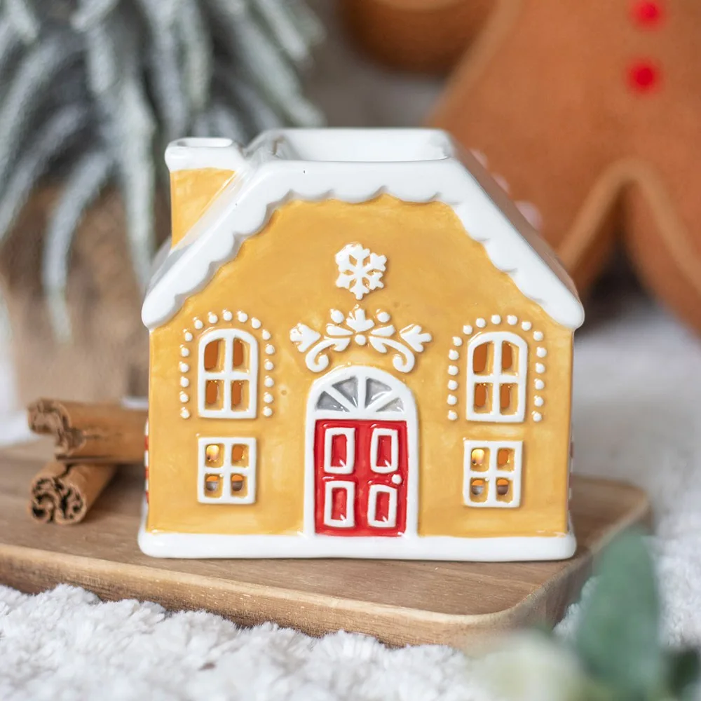 Candy Cane Gingerbread House Oil Burner and Wax Warmer Candy Cane Gingerbread House Oil Burner and Wax Warmer