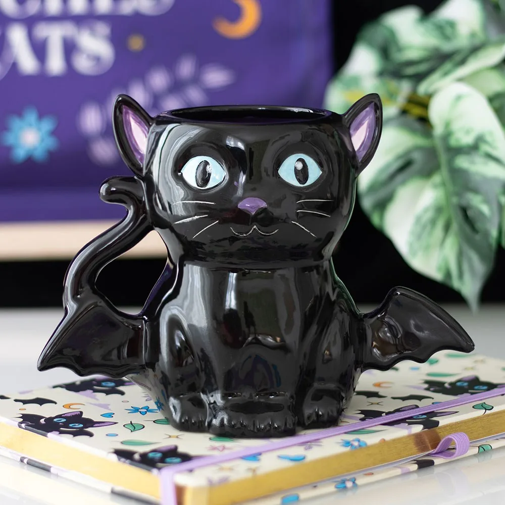Cute and Creepy Bat Cat Mug Cute and Creepy Bat Cat Mug