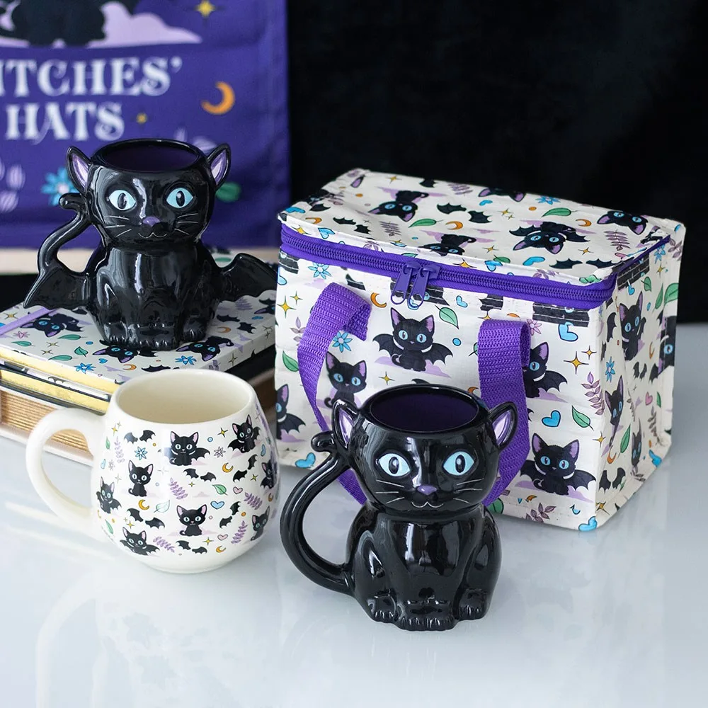 Cute and Creepy Bat Cat Mug, photo 5 of 5