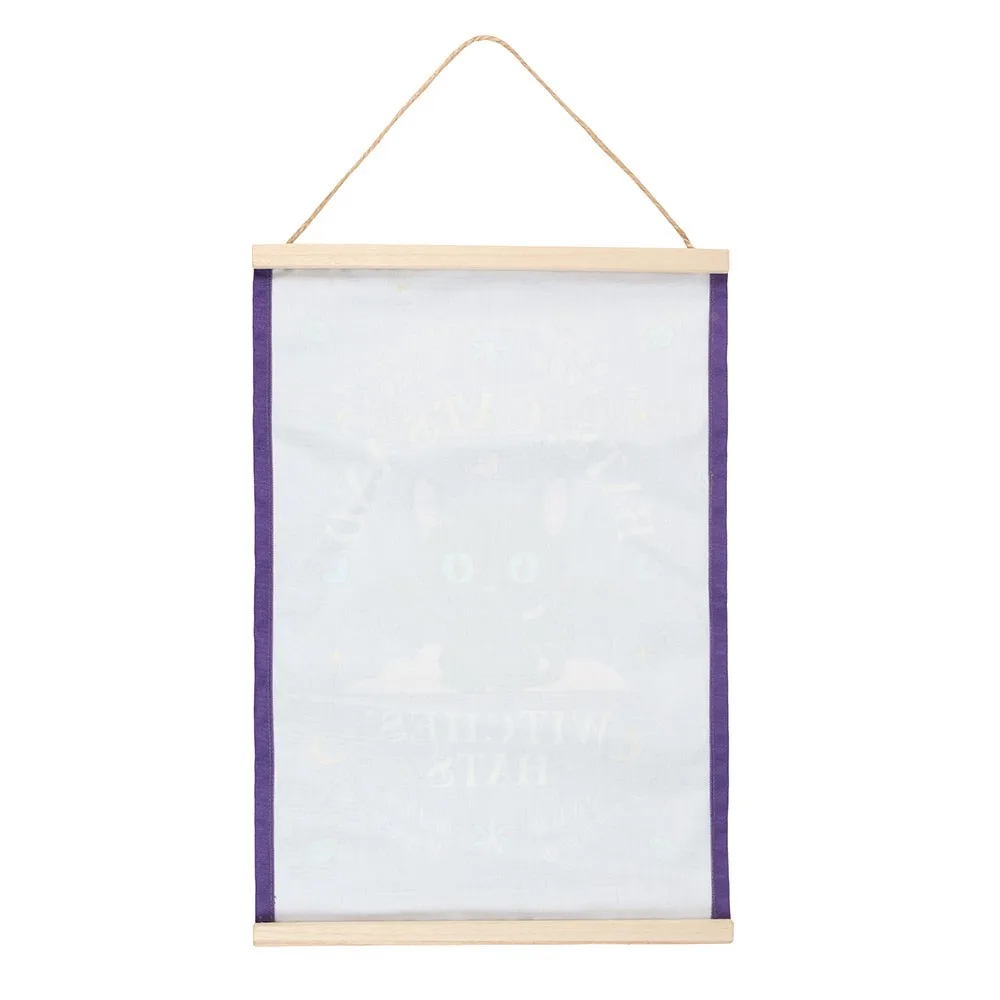 Bats, Cats and Witches Hats Fabric Wall Hanging - Image 4