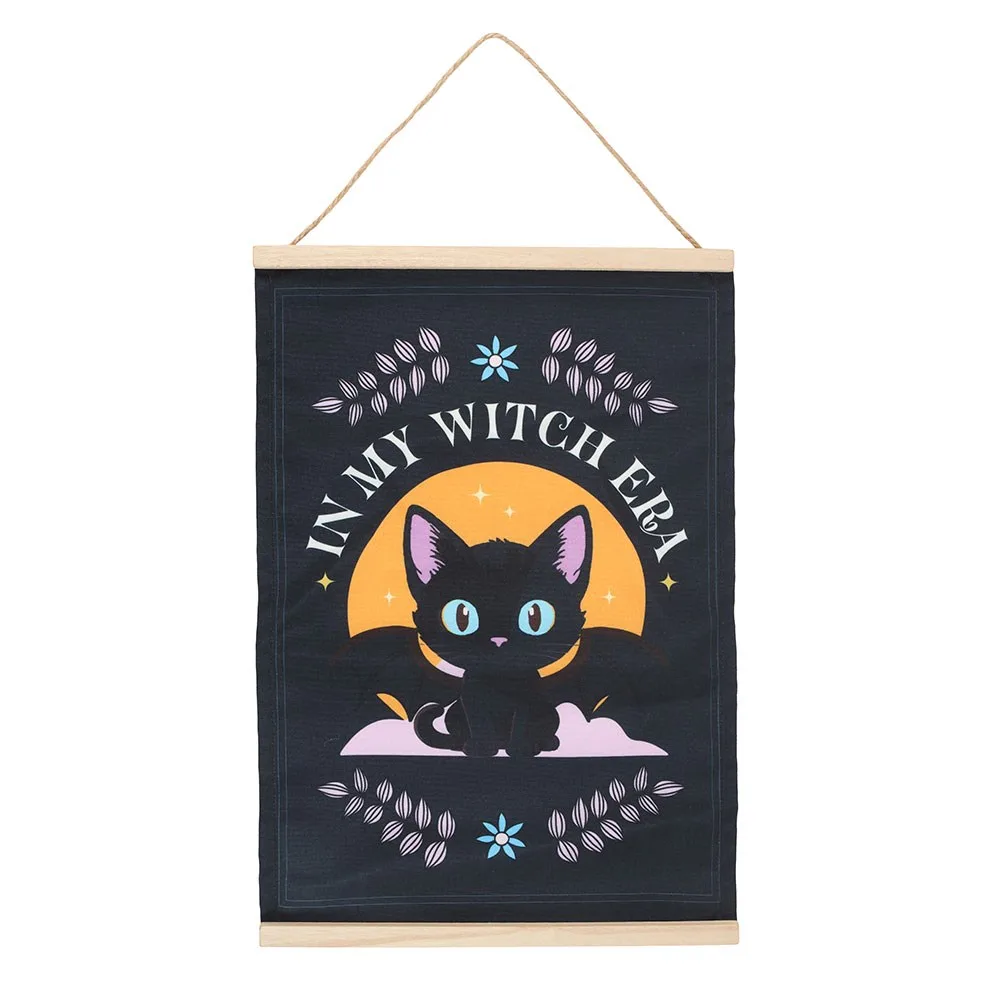 In My Witch Era Bat Cat Fabric Wall Hanging, photo 2 of 4