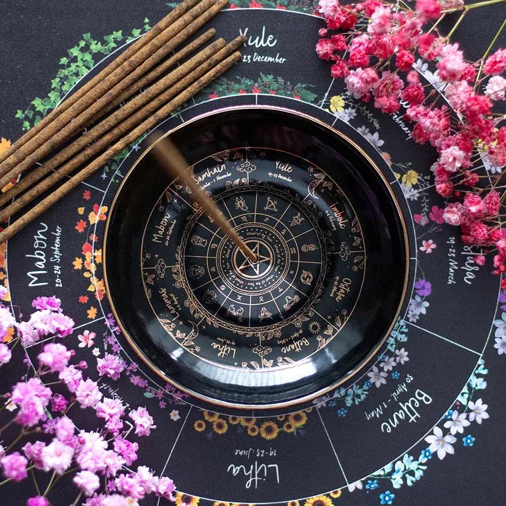 Wheel of the Year Incense Holder Wheel of the Year Incense Holder