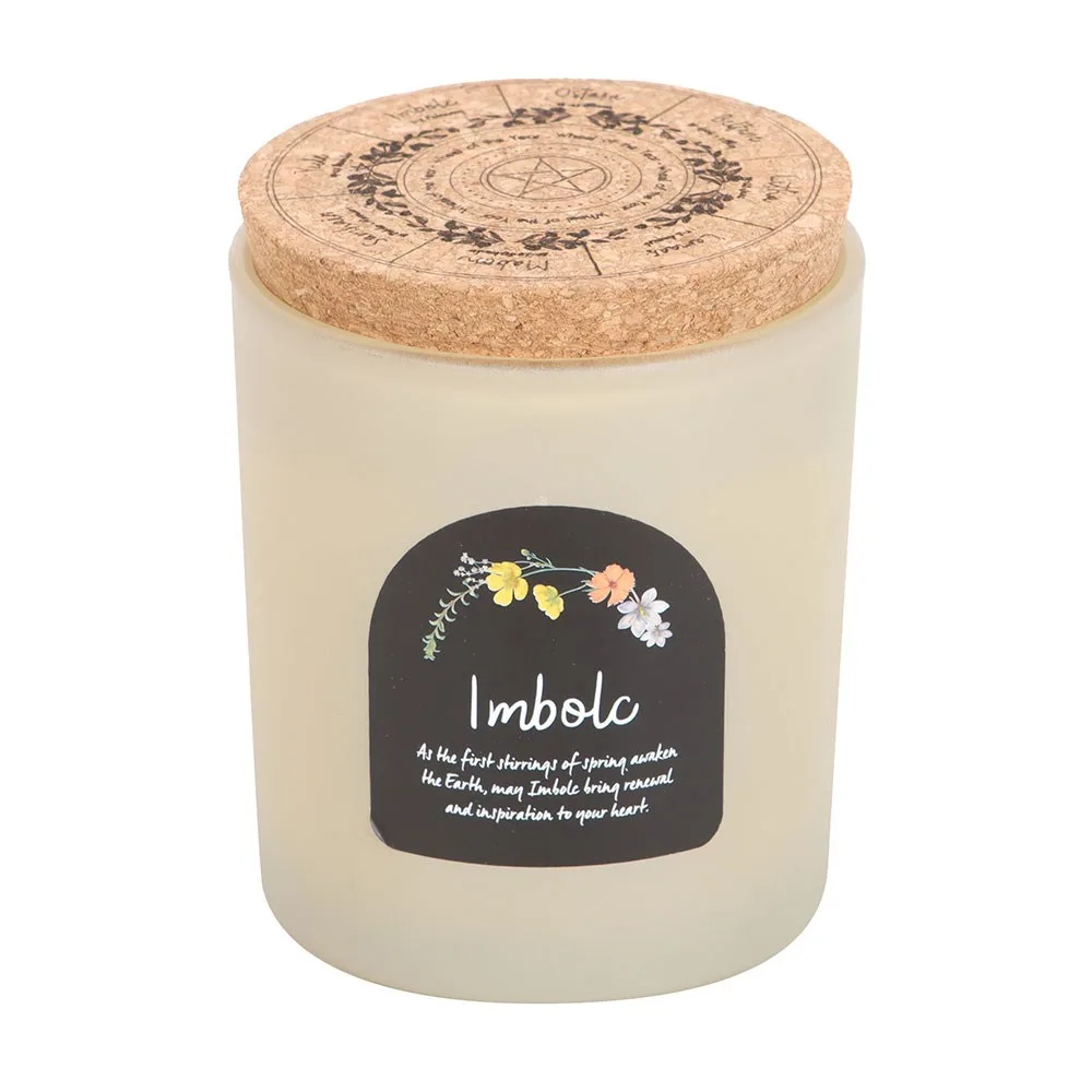 Imbolc Spiced Vanilla Wheel of the Year Candle - Image 2